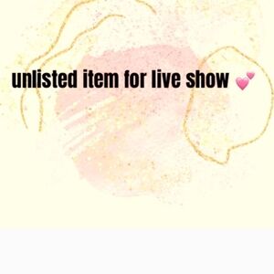 Unlisted Item for Live Show